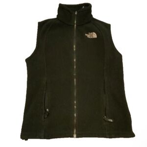 The North Face Womens Vest  Small Black Full Zip Fleece Pockets